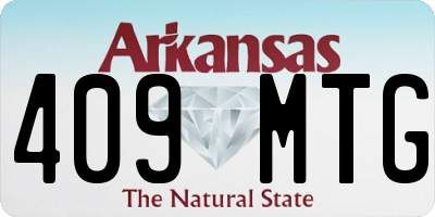 AR license plate 409MTG