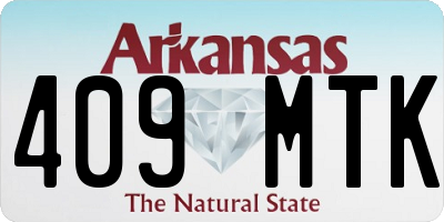 AR license plate 409MTK