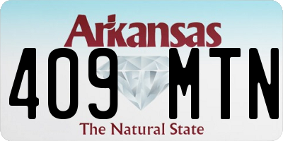 AR license plate 409MTN