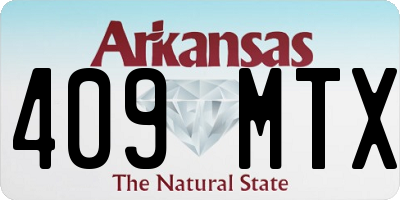 AR license plate 409MTX