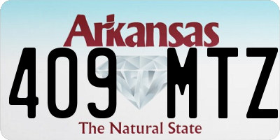 AR license plate 409MTZ