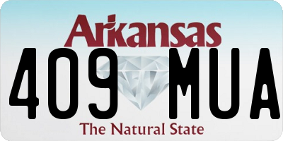 AR license plate 409MUA