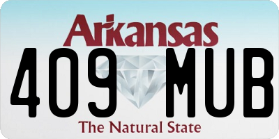 AR license plate 409MUB