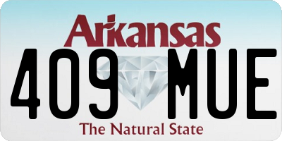 AR license plate 409MUE