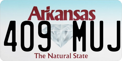 AR license plate 409MUJ