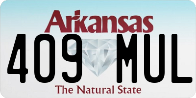 AR license plate 409MUL