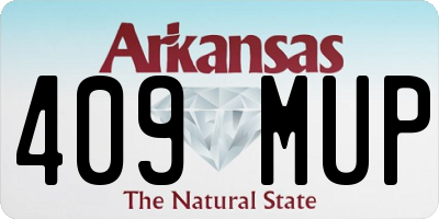 AR license plate 409MUP