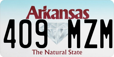 AR license plate 409MZM