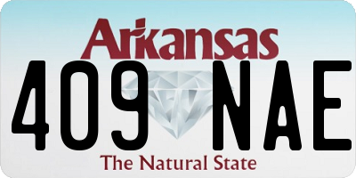AR license plate 409NAE