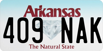 AR license plate 409NAK