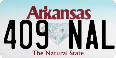AR license plate 409NAL