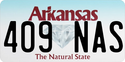 AR license plate 409NAS