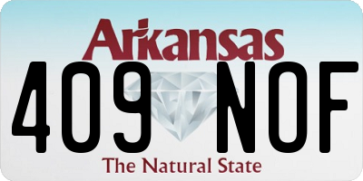 AR license plate 409NOF