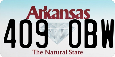 AR license plate 409OBW