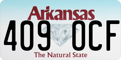 AR license plate 409OCF