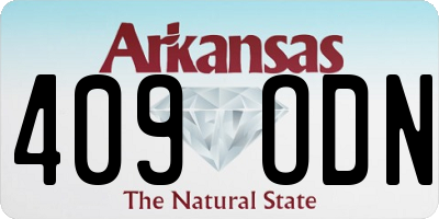 AR license plate 409ODN