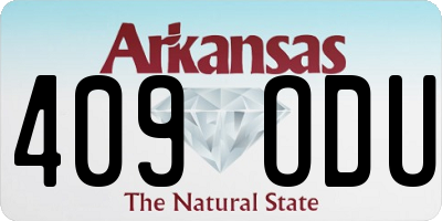 AR license plate 409ODU