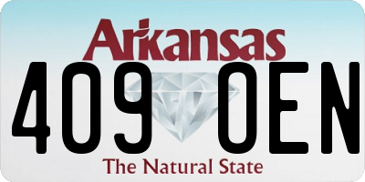 AR license plate 409OEN