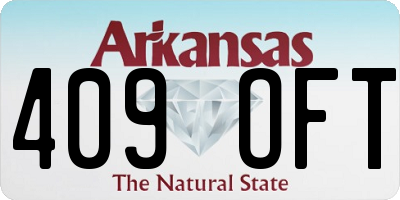 AR license plate 409OFT