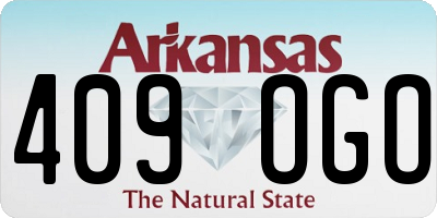 AR license plate 409OGO