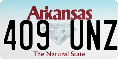 AR license plate 409UNZ
