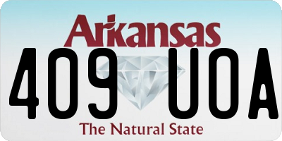 AR license plate 409UOA