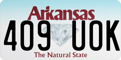 AR license plate 409UOK