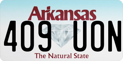 AR license plate 409UON
