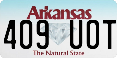 AR license plate 409UOT