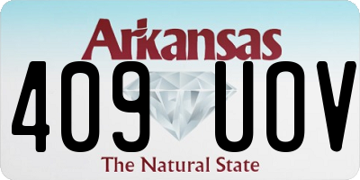 AR license plate 409UOV