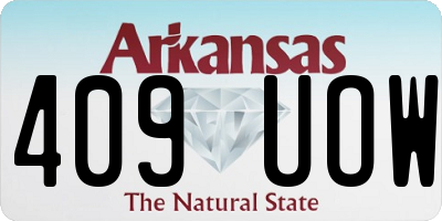 AR license plate 409UOW