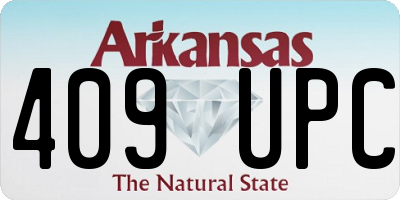 AR license plate 409UPC