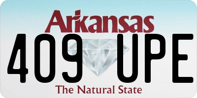 AR license plate 409UPE