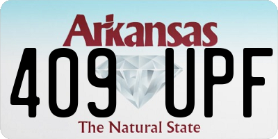 AR license plate 409UPF