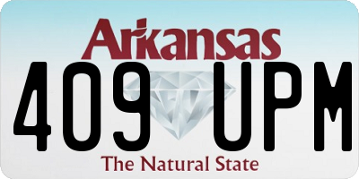 AR license plate 409UPM