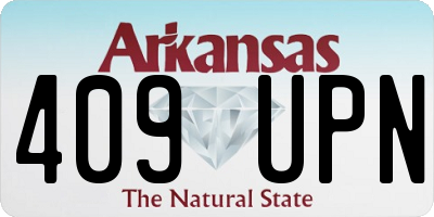 AR license plate 409UPN