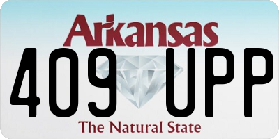 AR license plate 409UPP
