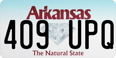 AR license plate 409UPQ
