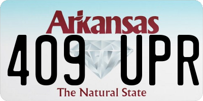 AR license plate 409UPR