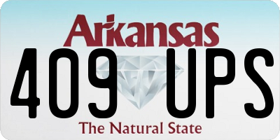 AR license plate 409UPS