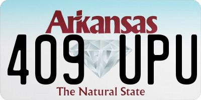 AR license plate 409UPU