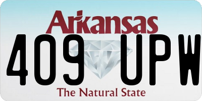AR license plate 409UPW
