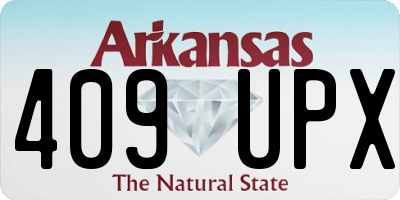 AR license plate 409UPX