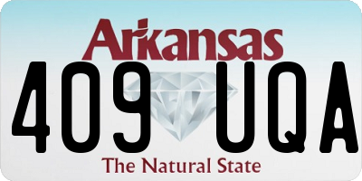AR license plate 409UQA
