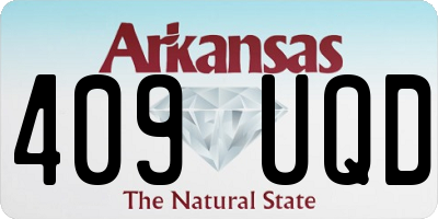 AR license plate 409UQD