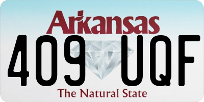 AR license plate 409UQF
