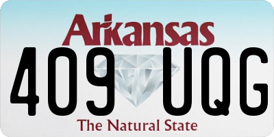 AR license plate 409UQG