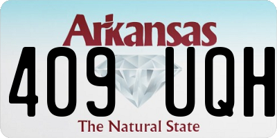 AR license plate 409UQH