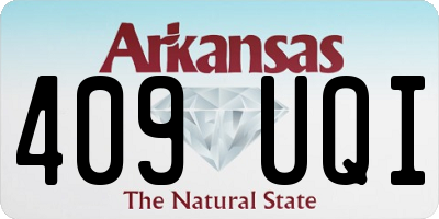 AR license plate 409UQI