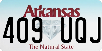 AR license plate 409UQJ